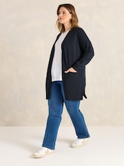 Evans Blue Premium Seam Detail Cardigan - Image 2 of 5