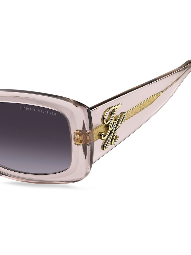 Tommy Hilfiger Pink Rectangular Sunglasses - Image 5 of 5 Tommy Hilfiger Pink Rectangular Sunglasses - Image 5 of 5