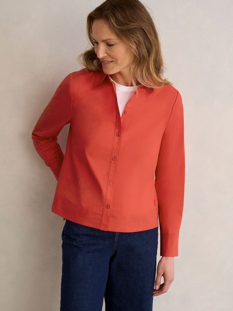 Hobbs Red Andie Shirt - Image 1 of 4 Hobbs Red Andie Shirt - Image 1 of 4