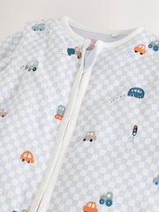 Checkerboard Cars 2.5 Tog Removable Sleeve Baby Sleep Bag - Image 10 of 12
