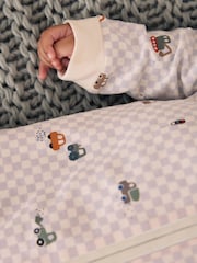 Checkerboard Cars 2.5 Tog Removable Sleeve Baby Sleep Bag - Image 4 of 5