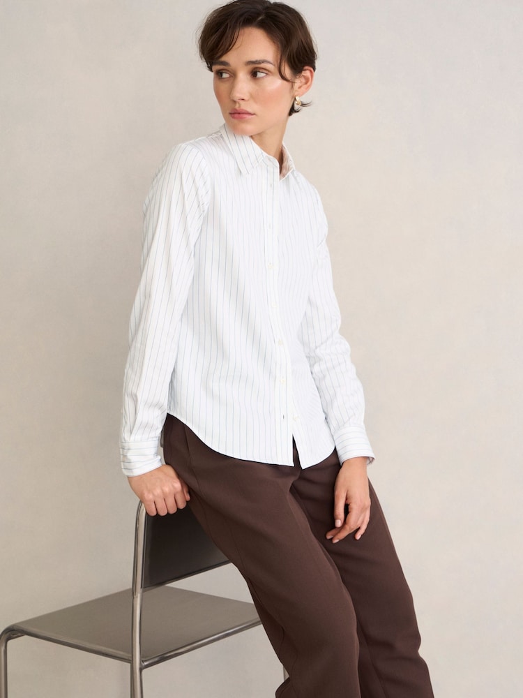 Hobbs Blue Viola Stripe Shirt - Image 1 of 4