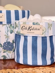 Cath Kidston Set of 2 Blue Climbing Rose Reversible Storage Bags - Image 2 of 4