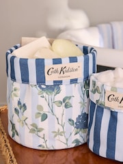 Cath Kidston Set of 2 Blue Climbing Rose Reversible Storage Bags - Image 3 of 4
