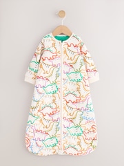 Multi Linear Dino 2.5 Tog Removable Sleeve Baby Sleep Bag - Image 1 of 5