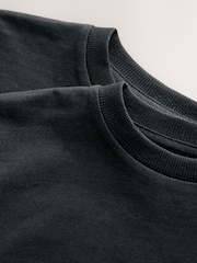 Black Short Sleeve Plain T-Shirts 2 Pack (3mths-7yrs) - Image 5 of 5