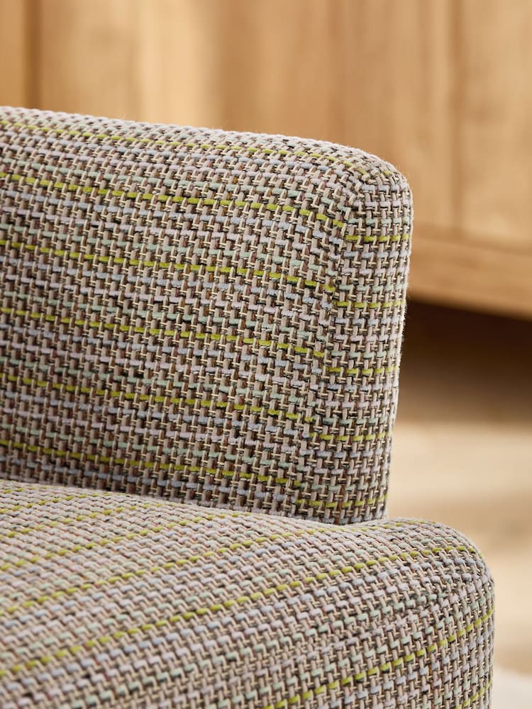Chunky Woven Texture Multi Carter Accent Chair - Image 2 of 10 Chunky Woven Texture Multi Carter Accent Chair - Image 2 of 10