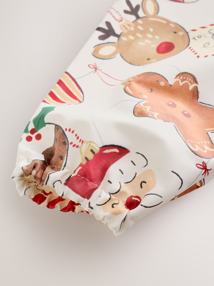 Boule de Noël avec personnages - Bavoir à manches pour sevrage et alimentation - Image 11 sur 11 Boule de Noël avec personnages - Bavoir à manches pour sevrage et alimentation - Image 11 sur 11