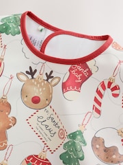Boule de Noël avec personnages - Bavoir à manches pour sevrage et alimentation - Image 8 sur 11