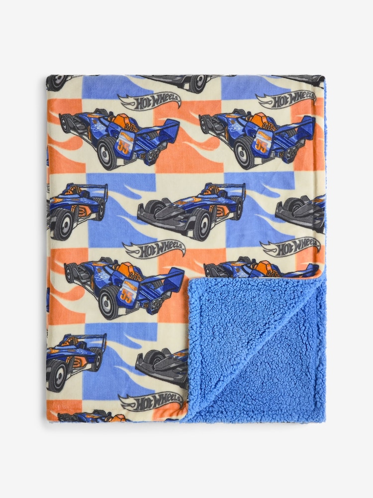 Hot Wheels Sherpa Fleece Throw - Image 2 of 3 Hot Wheels Sherpa Fleece Throw - Image 2 of 3