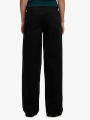 Superdry Black Black Mid Rise Trousers - Image 3 of 6
