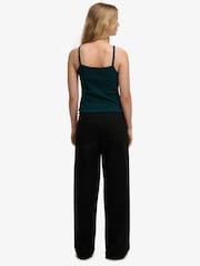 Superdry Black Black Mid Rise Trousers - Image 5 of 6