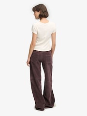 Superdry Brown Mid Baggy Jumbo Cord Trousers - Image 2 of 7