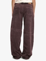 Superdry Brown Mid Baggy Jumbo Cord Trousers - Image 5 of 7