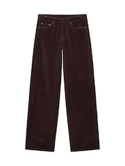 Superdry Brown Mid Baggy Jumbo Cord Trousers - Image 6 of 7