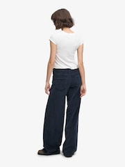 Superdry Blue Mid Baggy Jumbo Cord Trousers - Image 2 of 5