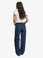 Superdry Blue Mid Baggy Mini Cord Trousers - Image 2 of 7