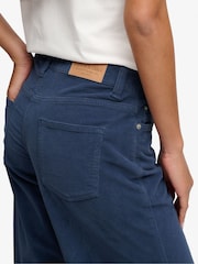 Superdry Blue Mid Baggy Mini Cord Trousers - Image 3 of 7