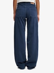Superdry Blue Mid Baggy Mini Cord Trousers - Image 5 of 7