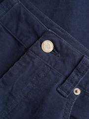 Superdry Blue Mid Baggy Mini Cord Trousers - Image 6 of 7