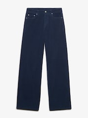 Superdry Blue Mid Baggy Mini Cord Trousers - Image 7 of 7