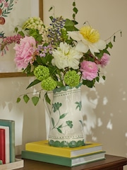 Cath Kidston Green/White Handpainted Jug - Image 1 of 5