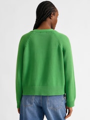 Albaray Green Cotton Relaxed Cardigan - Image 2 of 4