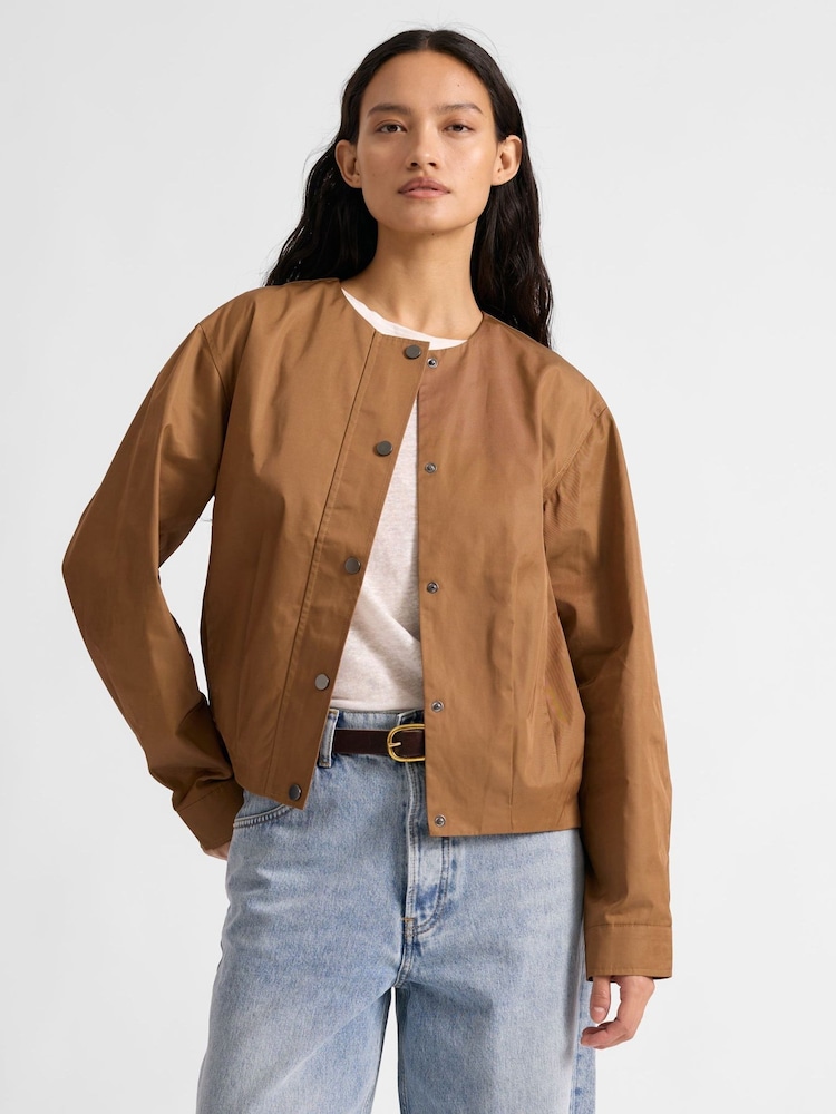 Pleat Hem Jacket - Image 1 of 6 Pleat Hem Jacket - Image 1 of 6