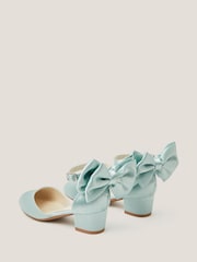 Monsoon Green Sara Bow Two Part Heels - Image 2 of 3