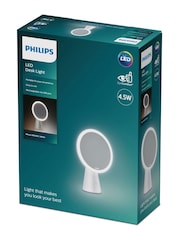 Philips White LED Mirror Rechargeable USB Desk Lamp - Image 6 of 6