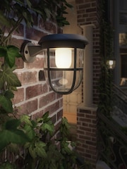 Philips Black LED Radii UE Solar Wall Light - Image 1 of 5
