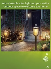 Philips Black LED Radii UE Solar Wall Light - Image 2 of 5