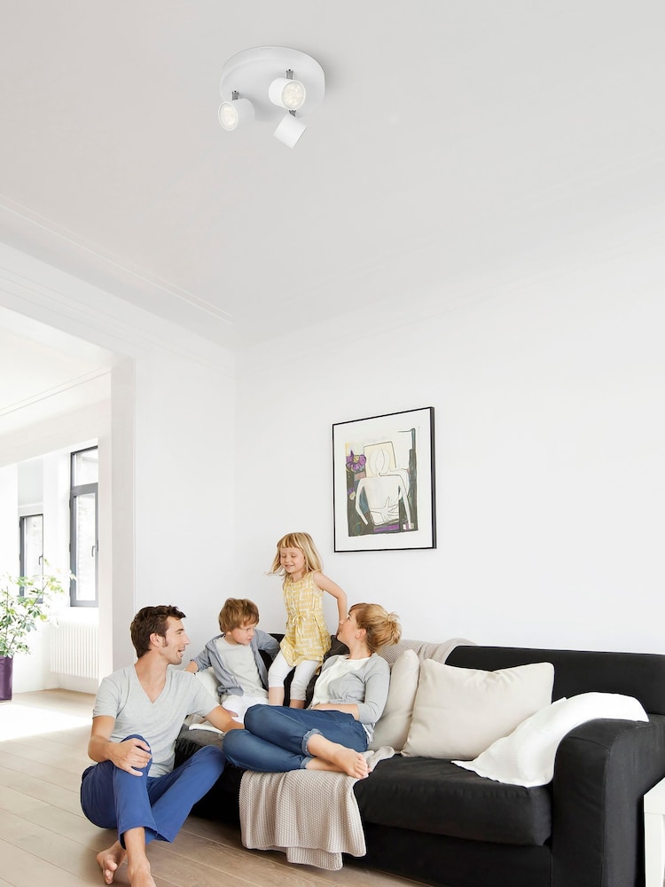 Philips White LED Star 3-Bar Spotlight Ceiling Light - Image 2 of 2 Philips White LED Star 3-Bar Spotlight Ceiling Light - Image 2 of 2