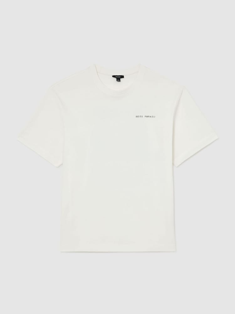 Reiss White Paraiso T-Shirt - Image 2 of 7