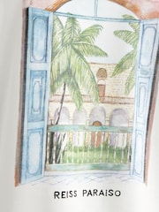 Reiss White Paraiso T-Shirt - Image 6 of 7