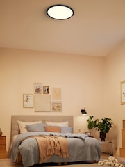 Philips Black LED Superslim 18W 27K Ceiling Light - Image 1 of 6