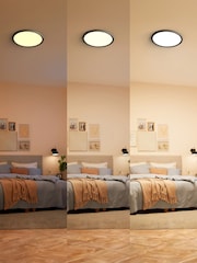 Philips Black LED Superslim 18W 27K Ceiling Light - Image 2 of 6