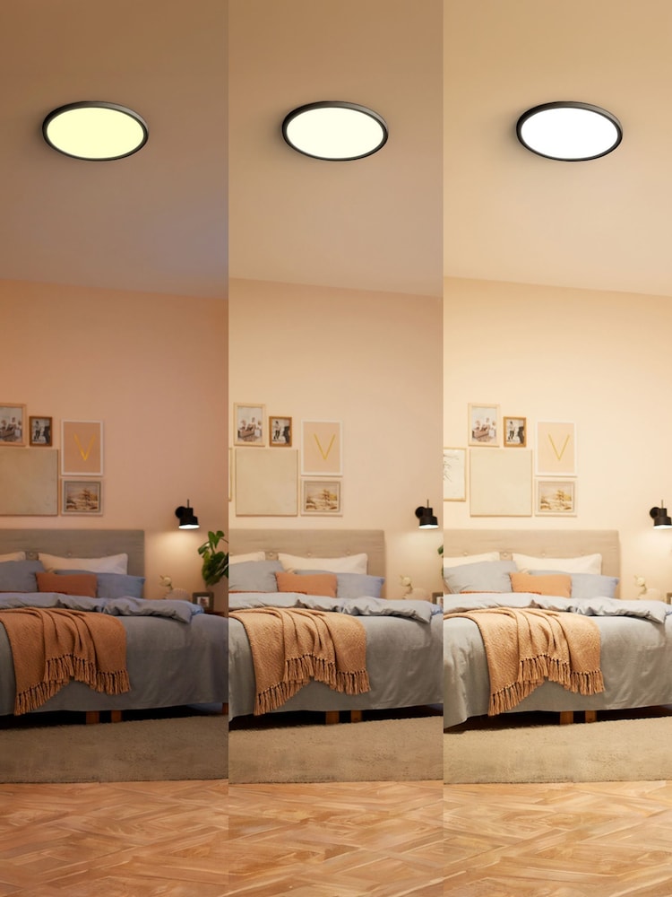 Philips Black LED Superslim 18W 27K Ceiling Light - Image 2 of 6