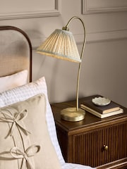 Laura Ashley Sage Green Willbrook Pleated Table Lamp - Image 1 of 6