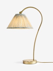 Laura Ashley Sage Green Willbrook Pleated Table Lamp - Image 5 of 6