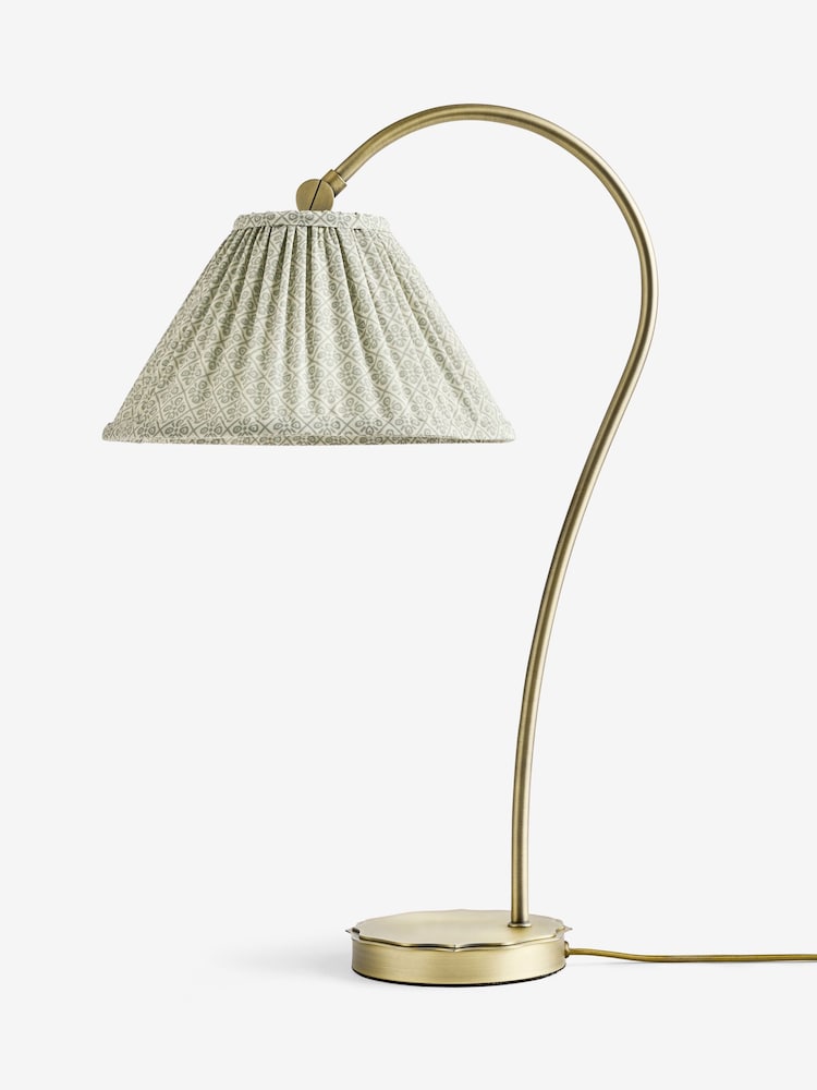 Laura Ashley Sage Green Willbrook Pleated Table Lamp - Image 6 of 6 Laura Ashley Sage Green Willbrook Pleated Table Lamp - Image 6 of 6