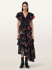 AllSaints Black Alma Top - Image 3 of 8