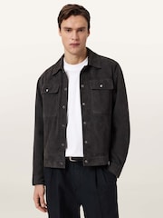 AllSaints Black Shelton Jacket - Image 1 of 8