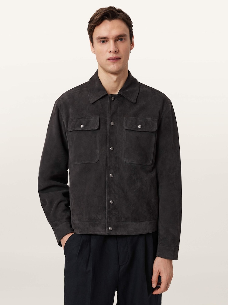 AllSaints Black Shelton Jacket - Image 2 of 8