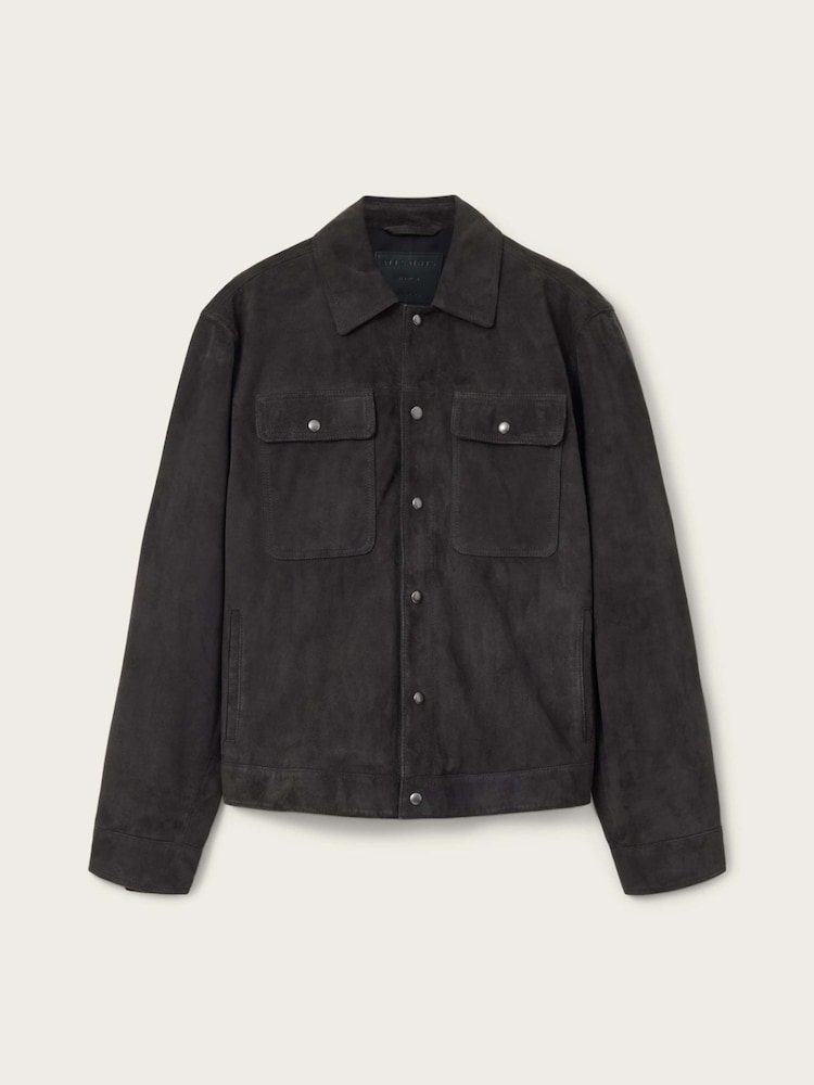 AllSaints Black Shelton Jacket - Image 8 of 8