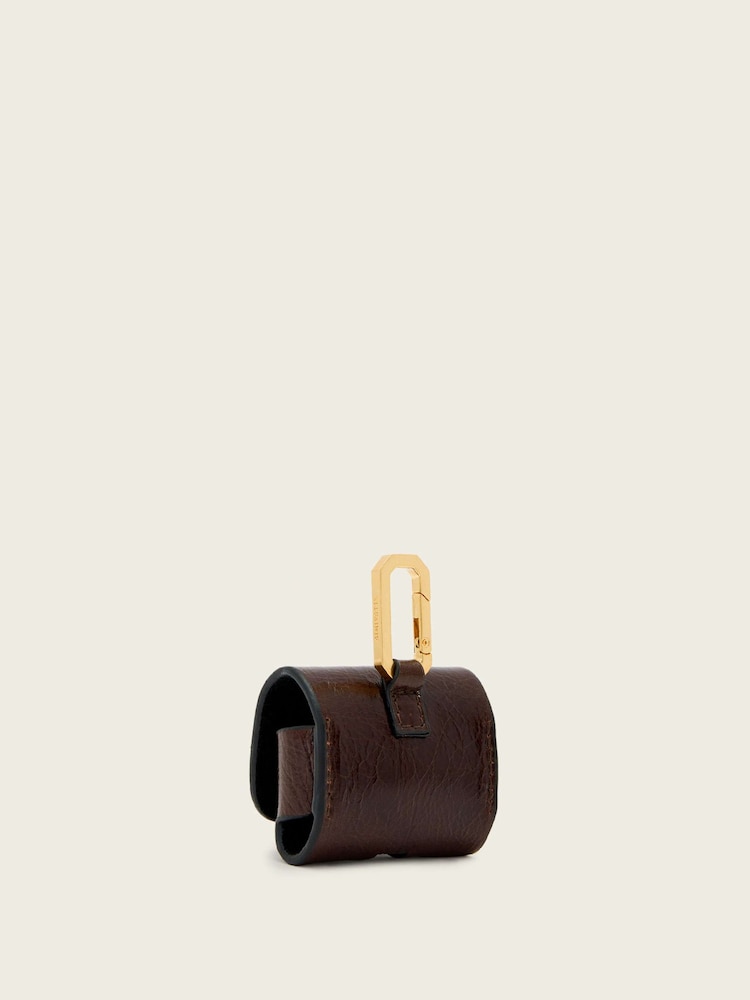 AllSaints Brown Airpod Hex Case - Image 5 of 5