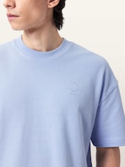 AllSaints Blue Haven Short Sleeve Crew Neck T-Shirt - Image 3 of 6