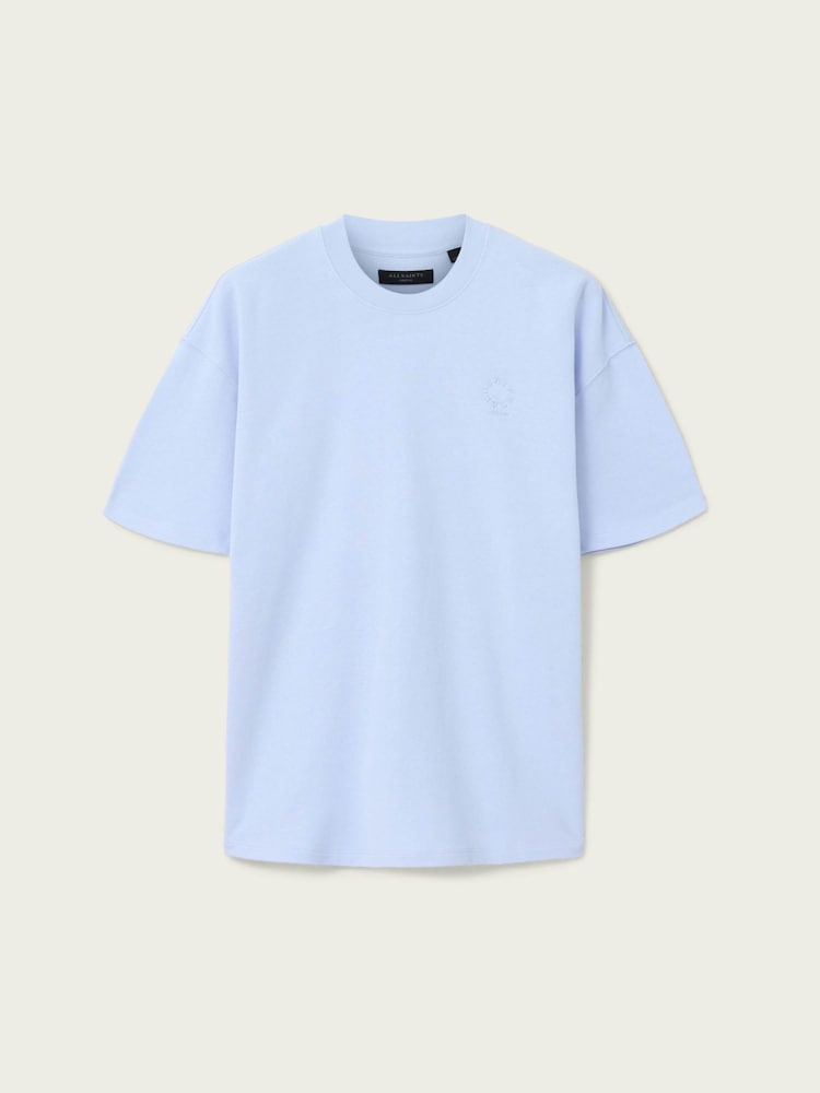 AllSaints Blue Haven Short Sleeve Crew Neck T-Shirt - Image 6 of 6