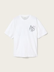 AllSaints White Mixtape Short Sleeve Crew Neck T-Shirt - Image 7 of 7