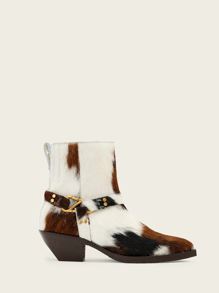 AllSaints Brown Fox Carabiner Boots - Image 1 of 5